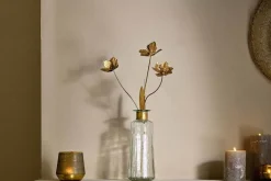 San Stem Floral - Antique Brass