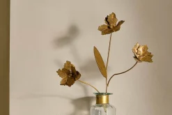San Stem Floral - Antique Brass