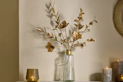 San Stem Leaves - Antique Brass