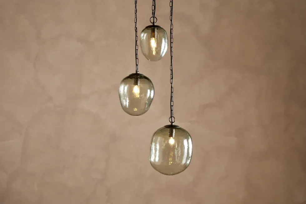 Sanvika Organic Cluster Pendant - Green