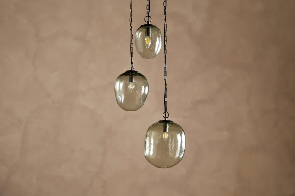 Sanvika Organic Cluster Pendant - Green