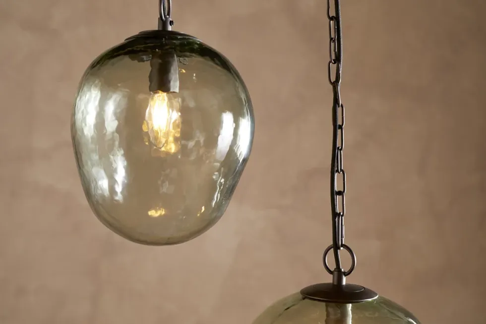 Sanvika Organic Cluster Pendant - Green