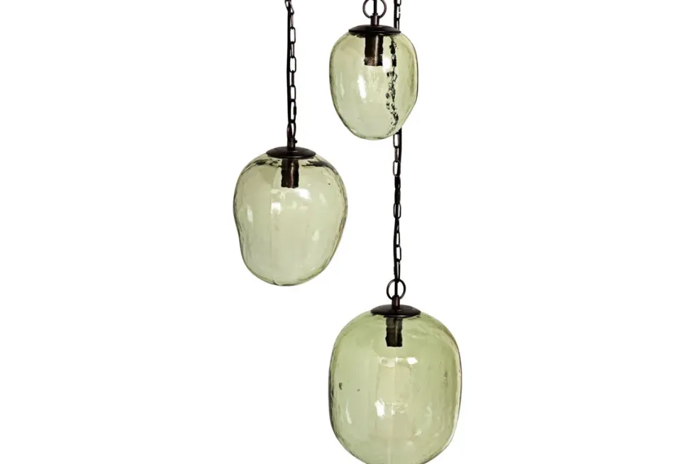 Sanvika Organic Cluster Pendant - Green