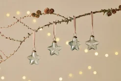 Sardi Star Baubles - Clear (Set of 4)