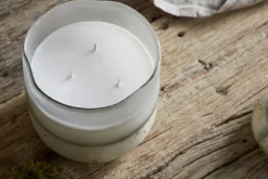 Sea Salt & Moss 3 Wick Scented Candle - Aged Smoke - 3 Wick