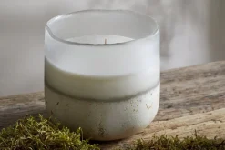 Sea Salt & Moss 3 Wick Scented Candle - Aged Smoke - 3 Wick