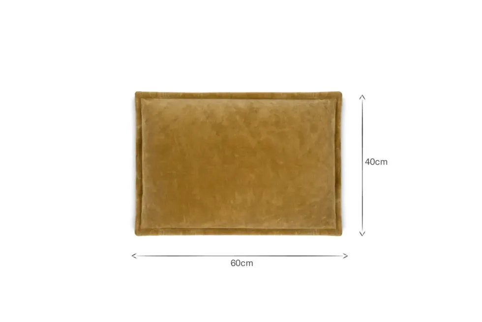 Sela Velvet Cushion Cover - Ochre