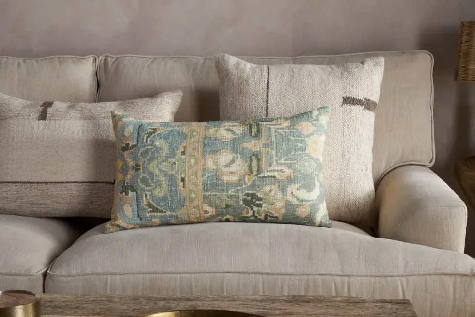 Selyo Tapestry Cushion Cover - Green