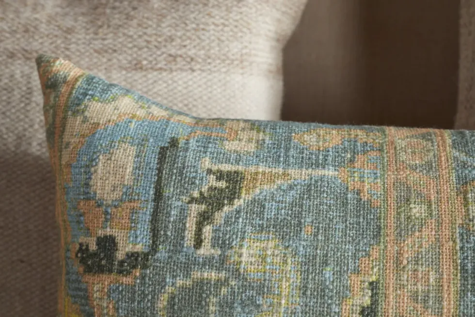 Selyo Tapestry Cushion Cover - Green