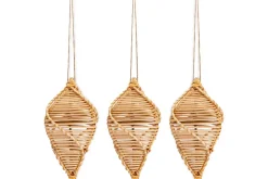 Sempala Wicker Baubles - Natural - (Set of 3)