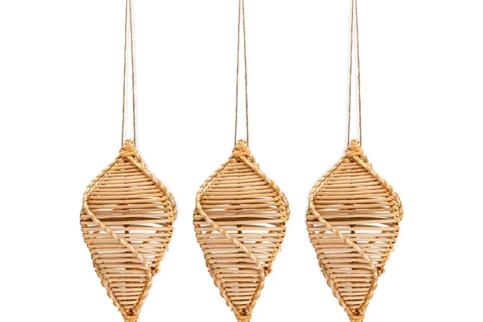 Sempala Wicker Baubles - Natural - (Set of 3)