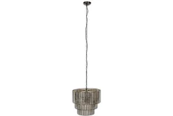 Shanaya Mottled Glass Chandelier - Antique Bronze