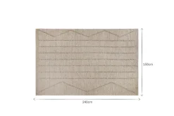 Shanti Wool & Cotton Rug - Natural