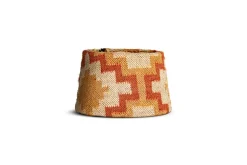 Shanto Jute Kilim Lampshade - Rust & Natural - Medium