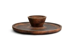 Sindar Serving Tray with Bowl - Natural