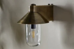 Singa Outdoor Wall Lamp - Antique Brass