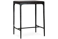 Sita Reclaimed Wood & Iron Side Table - Chocolate Brown