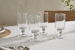 Sooraj Large Glass - Clear - (Set of 4)