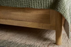 Sri Mango Wood Bed - Moss