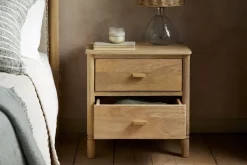 Sri Mango Wood Bedside Table - Natural