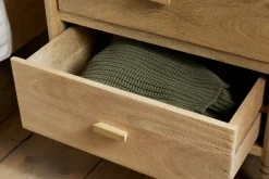 Sri Mango Wood Bedside Table - Natural