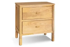 Sri Mango Wood Bedside Table - Natural
