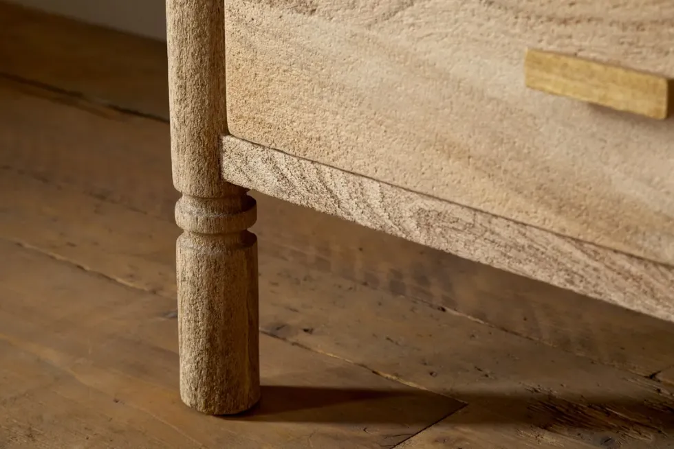 Sri Mango Wood Chest of Drawers - Natural