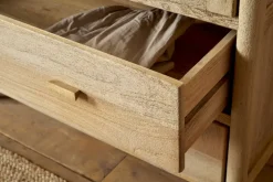 Sri Mango Wood Wardrobe - Natural