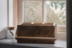 Sukha Mango Wood Caddy - Natural