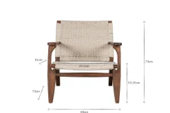 Surat Woven Lounger - Natural