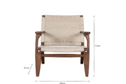 Surat Woven Lounger - Natural