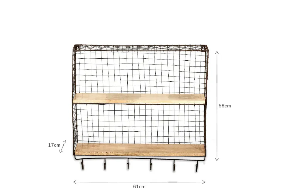Tamba Shelf with Hooks