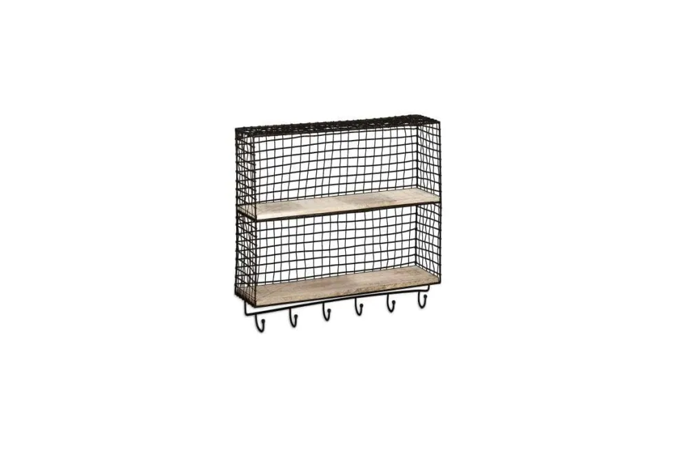 Tamba Shelf with Hooks