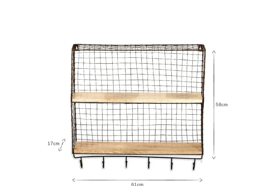 Tamba Shelf with Hooks