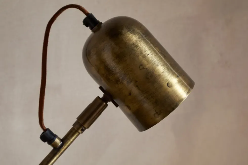 Thenkara Directional Desk Lamp - Antique Brass