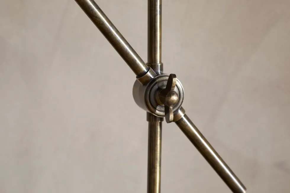 Thenkara Directional Desk Lamp - Antique Brass