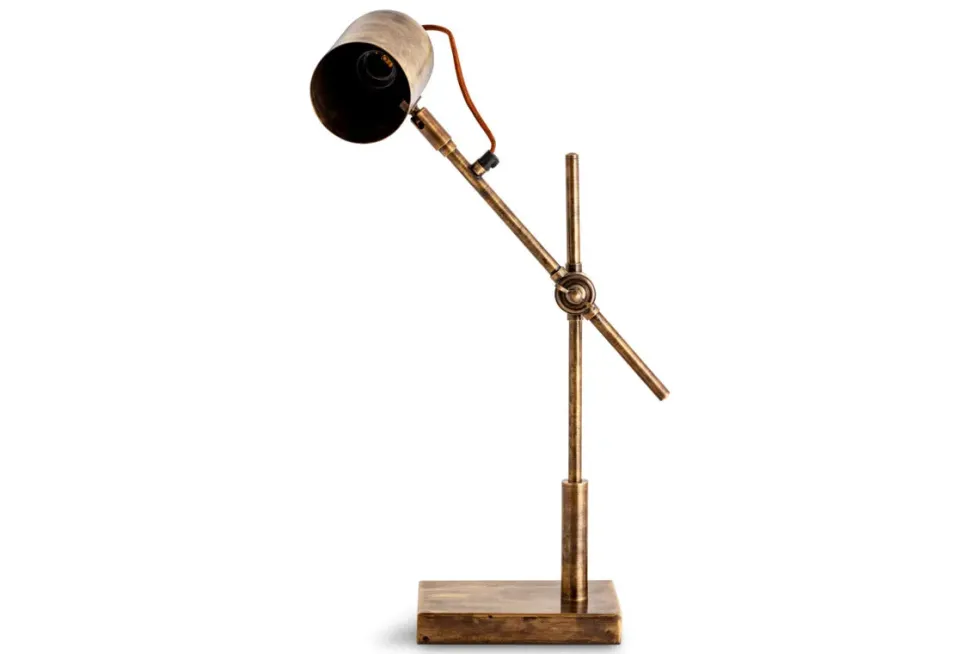 Thenkara Directional Desk Lamp - Antique Brass