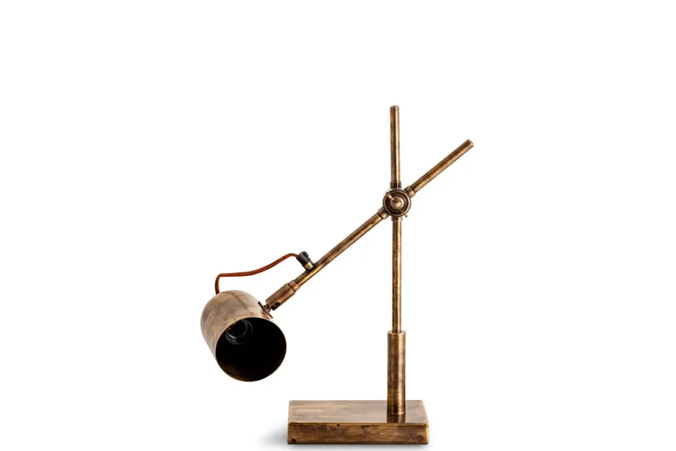 Thenkara Directional Desk Lamp - Antique Brass