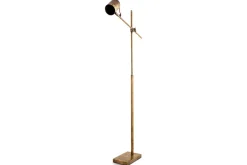Thenkara Directional Floor Lamp - Antique Brass