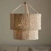 Thimba Woven Jute Chandelier - Natural