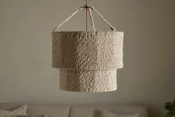 Thimba Woven Jute Chandelier - Natural