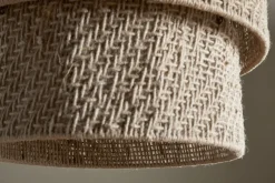 Thimba Woven Jute Chandelier - Natural