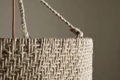 Thimba Woven Jute Chandelier - Natural