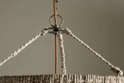 Thimba Woven Jute Chandelier - Natural