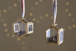 Tiny Kiko Box Decorations - Antique Brass - (Set of 2)
