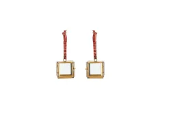 Tiny Kiko Box Decorations (Set of 2) - Antique Brass