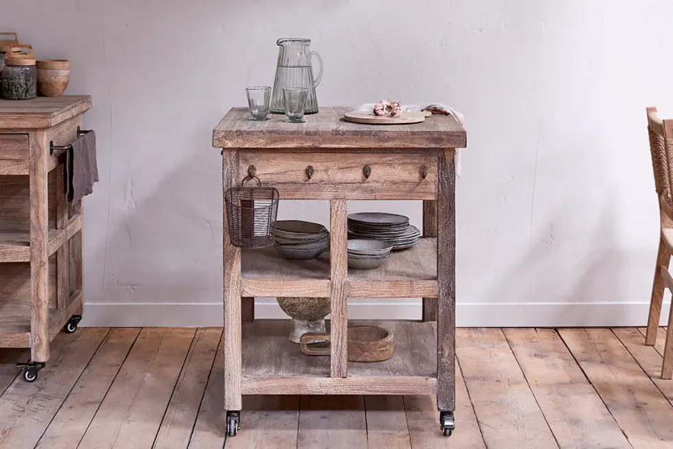 Tivu Reclaimed Wood Butchers Block - Natural