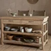 Tivu Reclaimed Wood Kitchen Island - Natural
