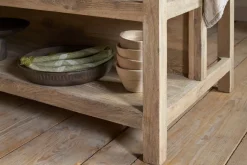 Tivu Reclaimed Wood Kitchen Island - Natural