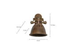 Tubu Brass Spot Light - Antique Brass